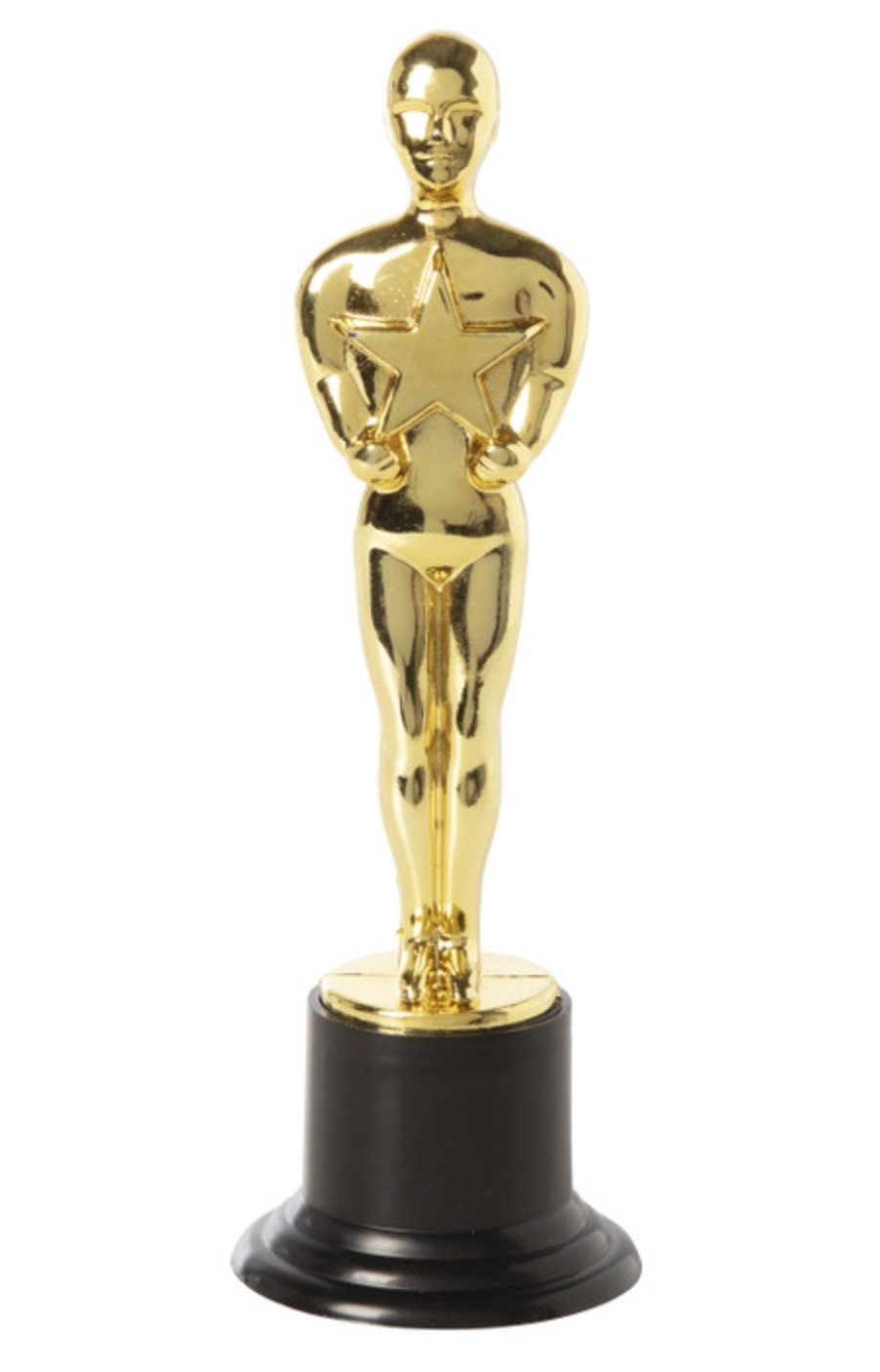 Gouden Oscar award om geld te verpakken in cadeau